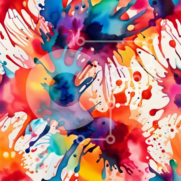 Intra Συλλεκτικό Ξύλινο Παζλ Plywood  4mm - Ζωντανό αφηρημένο έργο τέχνης με πολύχρωμες πιτσιλιές χρωμάτων Σε Ξύλινο Κουτί - Διαστάσεις Puzzle: 10x10 cm – 25 κομμάτια