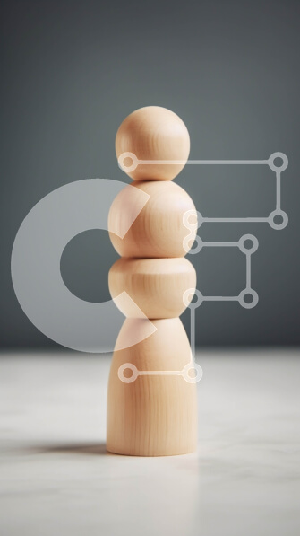 Intra Συλλεκτικό Ξύλινο Παζλ Plywood  4mm - Πολύχρωμο ξύλινο παιχνίδι στοίβαξης με τρία μπλοκ Σε Ξύλινο Κουτί - Διαστάσεις: 10x10 cm – 25 κομμάτια