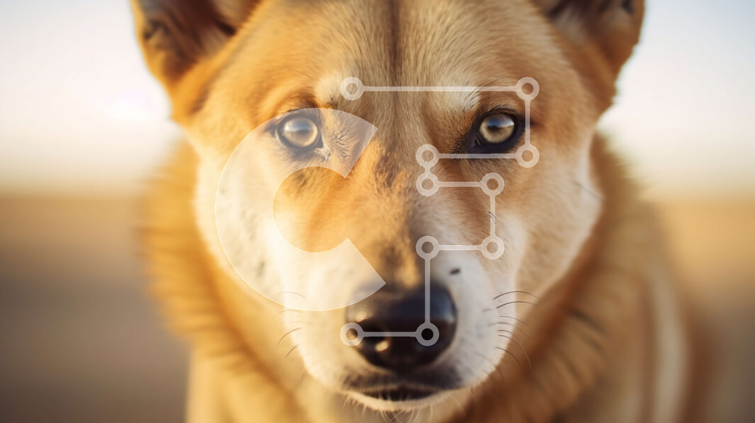 Intra Συλλεκτικό Ξύλινο Παζλ Plywood  4mm - Αξιολάτρευτο καφέ σκυλί με καφέ και λευκό παλτό Σε Ξύλινο Κουτί - Διαστάσεις: 10x10 cm – 25 κομμάτια