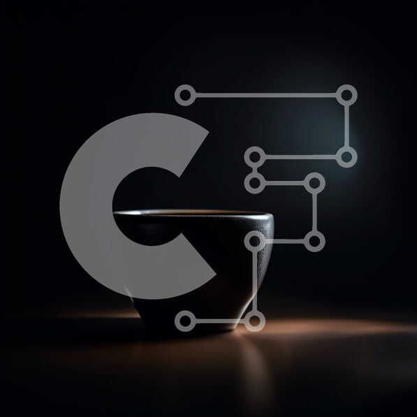 Σετ των 2 Intra Συλλεκτικό Ξύλινο Παζλ Plywood  4mm - Μινιμαλιστική εικόνα ενός μαύρου φλιτζάνι καφέ σε ένα σκοτεινό τραπέζι Σε Ξύλινο Κουτί - Διαστάσεις: 10x10 cm – 25 κομμάτια