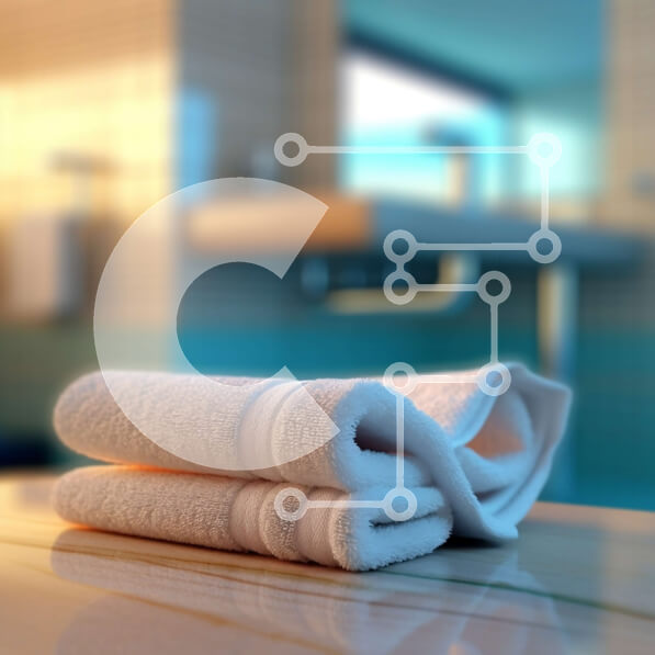 Intra Συλλεκτικό Ξύλινο Παζλ Plywood  4mm - Κοντινή θέα ενός καθαρού και καλά φωτισμένου μπάνιου με νεροχύτη, τουαλέτα και ντους Σε Ξύλινο Κουτί - Διαστάσεις Puzzle: 10x10 cm – 25 κομμάτια