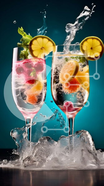 Intra Συλλεκτικό Ξύλινο Παζλ Plywood  4mm - Δροσιστικό ανθρακούχο νερό με λεμόνι και σμέουρα Σε Ξύλινο Κουτί - Διαστάσεις: 10x10 cm – 25 κομμάτια