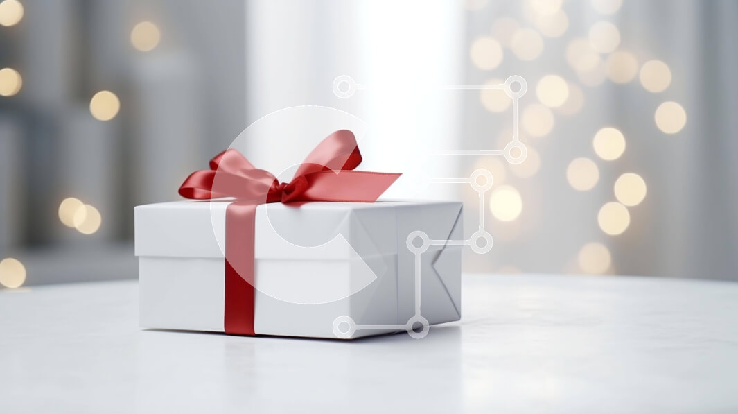 Intra Συλλεκτικό Ξύλινο Παζλ Plywood  4mm - Κομψή συσκευασία δώρου με κόκκινη κορδέλα και πολύχρωμα φωτάκια Σε Ξύλινο Κουτί - Διαστάσεις: 10x10 cm – 25 κομμάτια