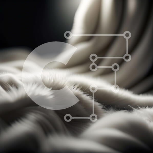 Intra Συλλεκτικό Ξύλινο Παζλ Plywood  4mm - Άνετη και πολυτελής λευκή γούνινη κουβέρτα σε δωμάτιο με χαμηλό φωτισμό Σε Ξύλινο Κουτί - Διαστάσεις Puzzle: 10x10 cm – 25 κομμάτια