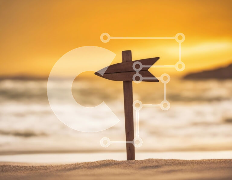 Intra Συλλεκτικό Ξύλινο Παζλ Plywood  4mm - Ξύλινη πινακίδα κατεύθυνσης στην παραλία Σε Ξύλινο Κουτί - Διαστάσεις Puzzle: 10x10 cm – 25 κομμάτια