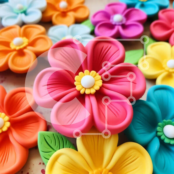 Intra Συλλεκτικό Ξύλινο Παζλ Plywood  4mm - Πολύχρωμη ανθοσυνθέσεις σε κύκλο Σε Ξύλινο Κουτί - Διαστάσεις: 10x10 cm – 25 κομμάτια