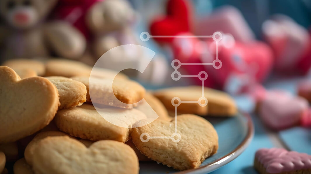 Σετ των 2 Intra Συλλεκτικό Ξύλινο Παζλ Plywood  4mm - Λιχουδιές για την Ημέρα του Αγίου Βαλεντίνου: Μπισκότα σε σχήμα καρδιάς και αρκουδάκια Σε Ξύλινο Κουτί - Διαστάσεις: 10x10 cm – 25 κομμάτια