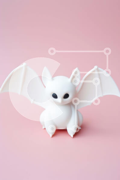 Intra Συλλεκτικό Ξύλινο Παζλ Plywood  4mm - Λευκό παιχνίδι ρόπαλο σε ροζ φόντο Σε Ξύλινο Κουτί - Διαστάσεις: 10x10 cm – 25 κομμάτια