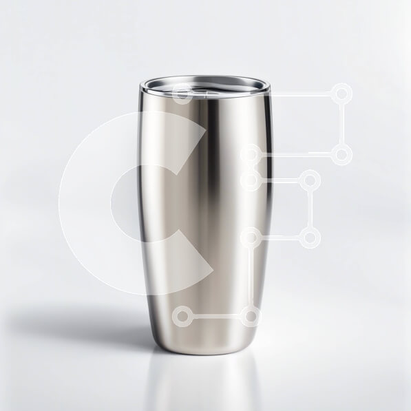 Intra Συλλεκτικό Ξύλινο Παζλ Plywood  4mm - Κομψό ποτήρι από ανοξείδωτο ατσάλι με μοντέρνο σχεδιασμό Σε Ξύλινο Κουτί - Διαστάσεις: 10x10 cm – 25 κομμάτια