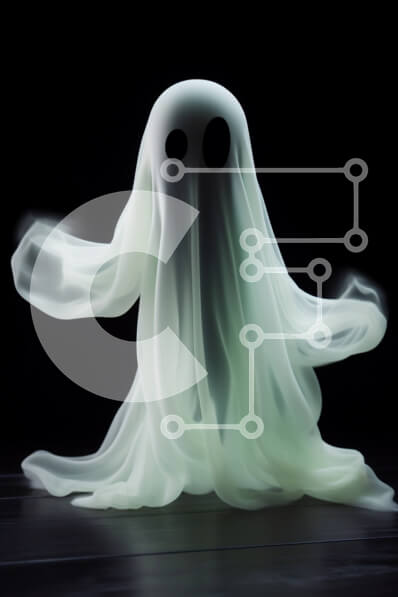 Intra Συλλεκτικό Ξύλινο Παζλ Plywood  4mm - Πλωτό λευκό φάντασμα ειδώλιο Σε Ξύλινο Κουτί - Διαστάσεις Puzzle: 10x10 cm – 25 κομμάτια