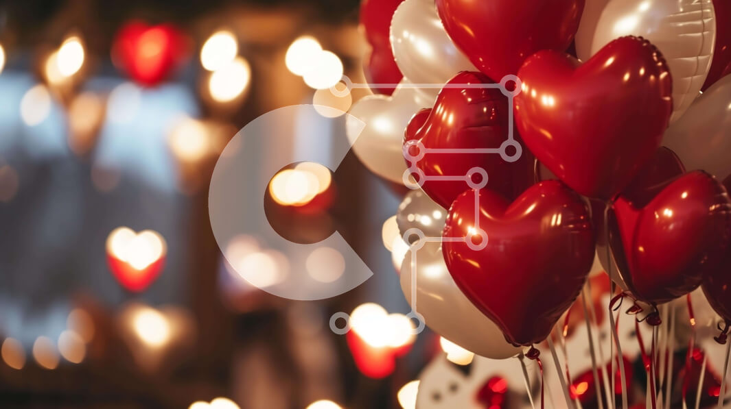 Intra Συλλεκτικό Ξύλινο Παζλ Plywood  4mm - Κόκκινο και άσπρο σε σχήμα καρδιάς Σύνθεση με φωτάκια Σε Ξύλινο Κουτί - Διαστάσεις Puzzle: 10x10 cm – 25 κομμάτια