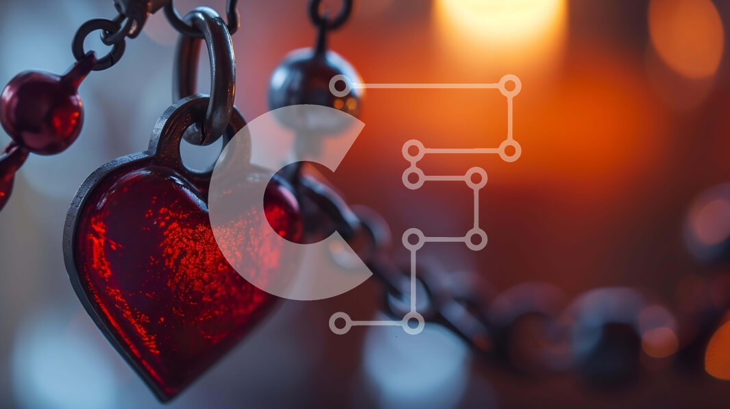 Intra Συλλεκτικό Ξύλινο Παζλ Plywood  4mm - Μενταγιόν σε σχήμα καρδιάς σε αλυσίδες με χάντρες και γούρια Σε Ξύλινο Κουτί - Διαστάσεις Puzzle: 10x10 cm – 25 κομμάτια