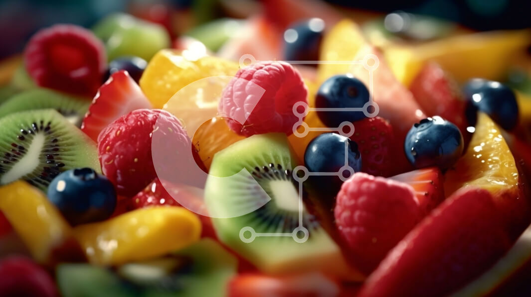 Σετ των 2 Intra Συλλεκτικό Ξύλινο Παζλ Plywood  4mm - Πολύχρωμο μπολ με φρέσκα φρούτα Σε Ξύλινο Κουτί - Διαστάσεις: 10x10 cm – 25 κομμάτια