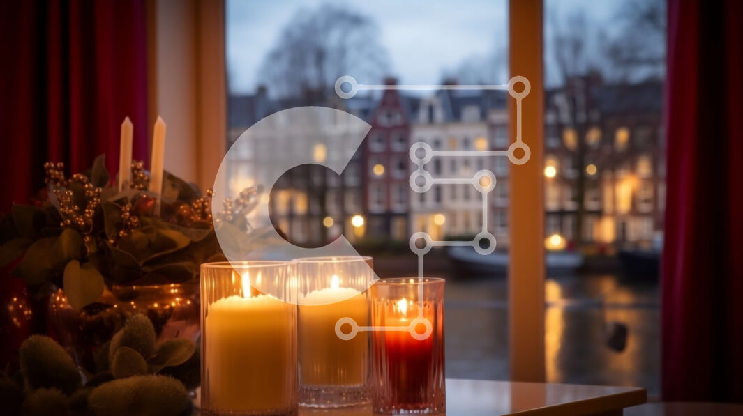 Intra Συλλεκτικό Ξύλινο Παζλ Plywood  4mm - Κεριά σε περβάζι παραθύρου με λουλούδια και διακοσμητικά αντικείμενα Σε Ξύλινο Κουτί - Διαστάσεις Puzzle: 10x10 cm – 25 κομμάτια