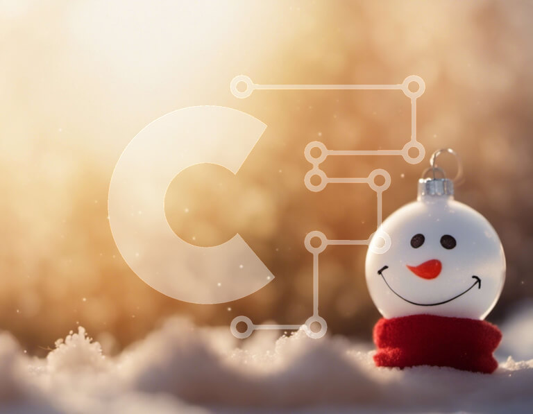 Intra Συλλεκτικό Ξύλινο Παζλ Plywood  4mm - Στολίδι χιονάνθρωπος στο χιόνι Σε Ξύλινο Κουτί - Διαστάσεις: 10x10 cm – 25 κομμάτια