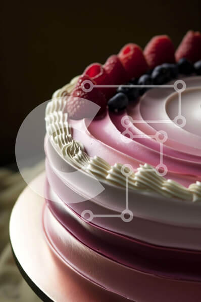 Σετ των 2 Intra Συλλεκτικό Ξύλινο Παζλ Plywood  4mm - Pink Frosted Cake με φρέσκα μούρα και White Frosting Σε Ξύλινο Κουτί - Διαστάσεις: 10x10 cm – 25 κομμάτια