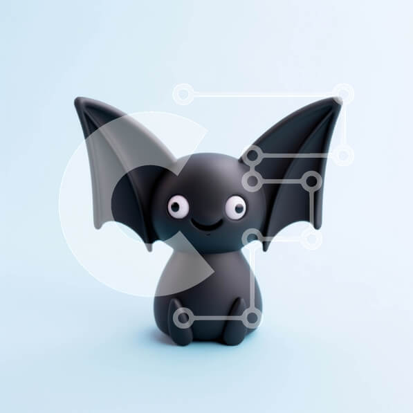 Intra Συλλεκτικό Ξύλινο Παζλ Plywood  4mm - Μαύρο παιχνίδι ρόπαλο σε μπλε φόντο Σε Ξύλινο Κουτί - Διαστάσεις Puzzle: 10x10 cm – 25 κομμάτια