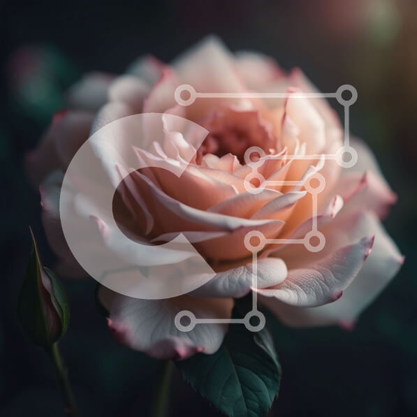 Intra Συλλεκτικό Ξύλινο Παζλ Plywood  4mm - Όμορφη εικόνα από κοντά ενός ροζ τριαντάφυλλου σε πλήρη άνθιση Σε Ξύλινο Κουτί - Διαστάσεις: 10x10 cm – 25 κομμάτια