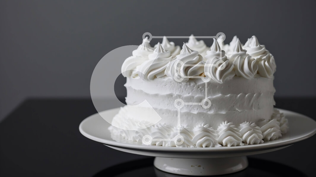 Σετ των 2 Intra Συλλεκτικό Ξύλινο Παζλ Plywood  4mm - Φρεσκοψημένο λευκό κέικ με στροβιλισμούς σαντιγί Σε Ξύλινο Κουτί - Διαστάσεις: 10x10 cm – 25 κομμάτια