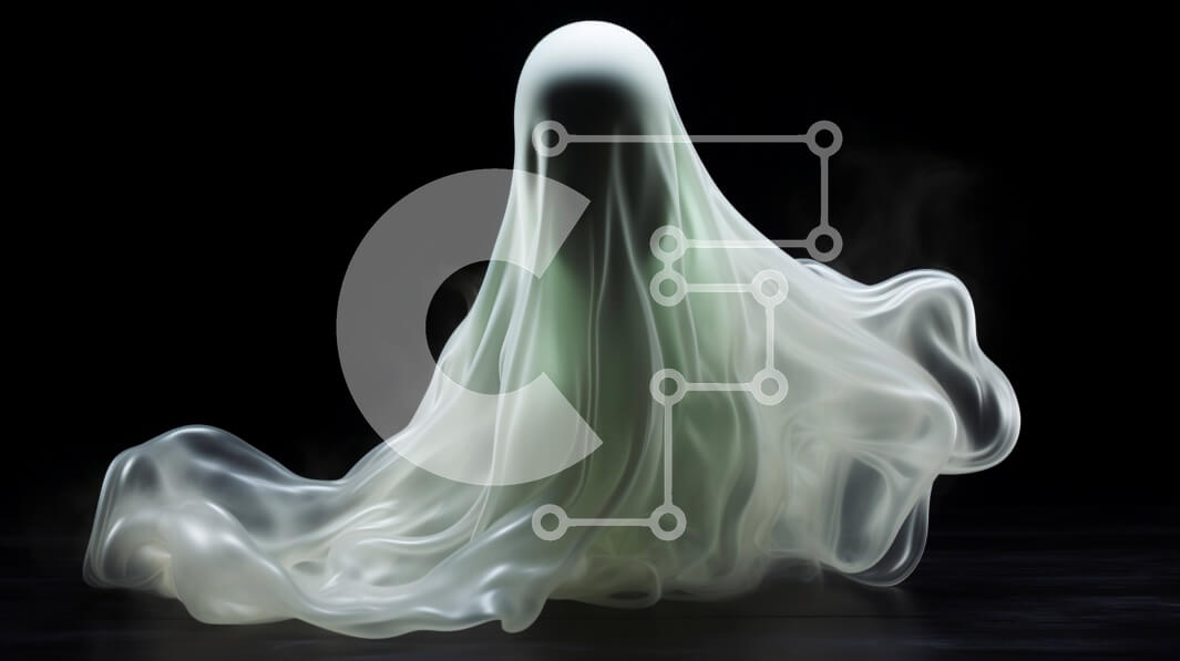 Intra Συλλεκτικό Ξύλινο Παζλ Plywood  4mm - Πλωτή φιγούρα σαν φάντασμα από λευκό ύφασμα Σε Ξύλινο Κουτί - Διαστάσεις Puzzle: 10x10 cm – 25 κομμάτια