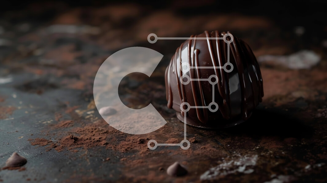 Σετ των 2 Intra Συλλεκτικό Ξύλινο Παζλ Plywood  4mm - Σοκολατένιο αυγό σε σκοτεινό έδαφος Σε Ξύλινο Κουτί - Διαστάσεις: 10x10 cm – 25 κομμάτια