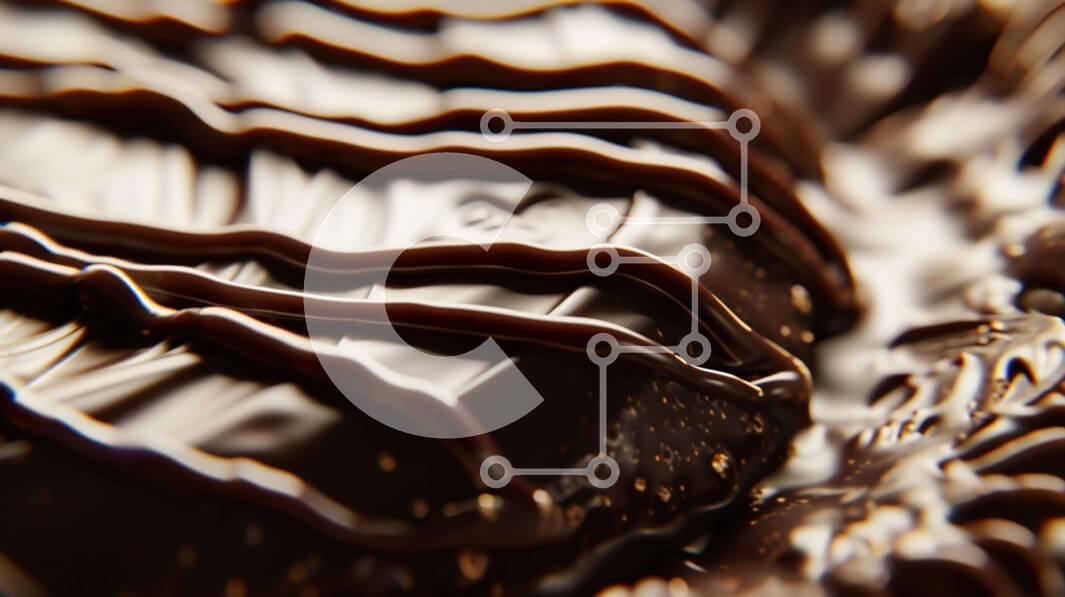 Σετ των 2 Intra Συλλεκτικό Ξύλινο Παζλ Plywood  4mm - Κοντινό πλάνο επιδόρπιο σοκολάτας καλυμμένο με μαύρη σοκολάτα Σε Ξύλινο Κουτί - Διαστάσεις: 10x10 cm – 25 κομμάτια