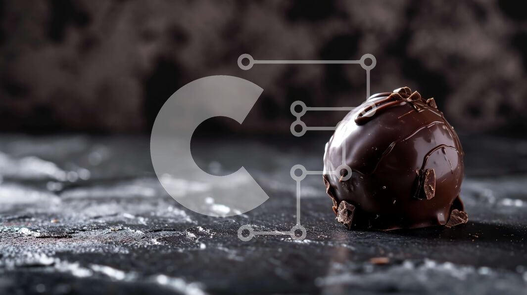 Intra Συλλεκτικό Ξύλινο Παζλ Plywood  4mm - Σοκολατένιο Πασχαλινό αυγό σε σκούρο φόντο Σε Ξύλινο Κουτί - Διαστάσεις: 10x10 cm – 25 κομμάτια