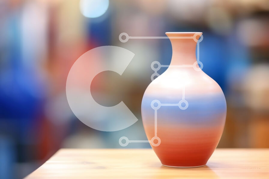 Intra Συλλεκτικό Ξύλινο Παζλ Plywood  4mm - Πολύχρωμο βάζο σε ξύλινο τραπέζι Σε Ξύλινο Κουτί - Διαστάσεις Puzzle: 10x10 cm – 25 κομμάτια