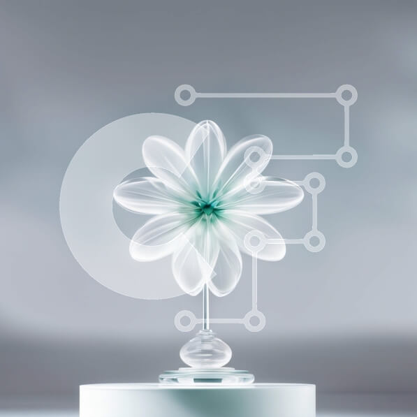 Intra Συλλεκτικό Ξύλινο Παζλ Plywood  4mm - Κομψό λευκό γυάλινο βάζο με μονό λουλούδι Σε Ξύλινο Κουτί - Διαστάσεις: 10x10 cm – 25 κομμάτια