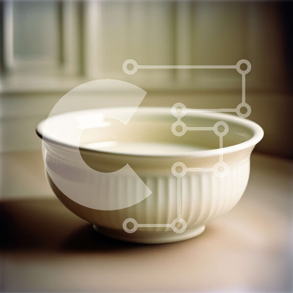 Intra Συλλεκτικό Ξύλινο Παζλ Plywood  4mm - Άνετο εσωτερικό: Λευκό κεραμικό μπολ σε ξύλινο τραπέζι δίπλα στο παράθυρο Σε Ξύλινο Κουτί - Διαστάσεις Puzzle: 10x10 cm – 25 κομμάτια