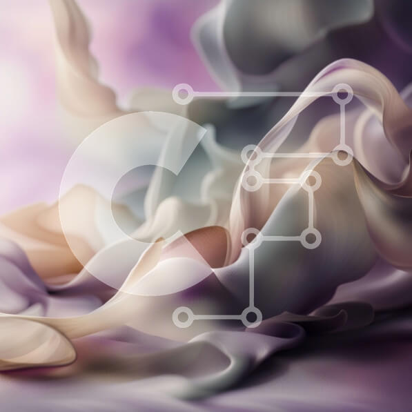 Intra Συλλεκτικό Ξύλινο Παζλ Plywood  4mm - Ρέοντας ύφασμα περίληψη Σε Ξύλινο Κουτί - Διαστάσεις Puzzle: 10x10 cm – 25 κομμάτια