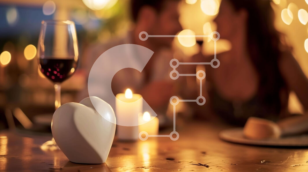 Intra Συλλεκτικό Ξύλινο Παζλ Plywood  4mm - Ρομαντικό δείπνο με κρασί και φως των κεριών Σε Ξύλινο Κουτί - Διαστάσεις Puzzle: 10x10 cm – 25 κομμάτια