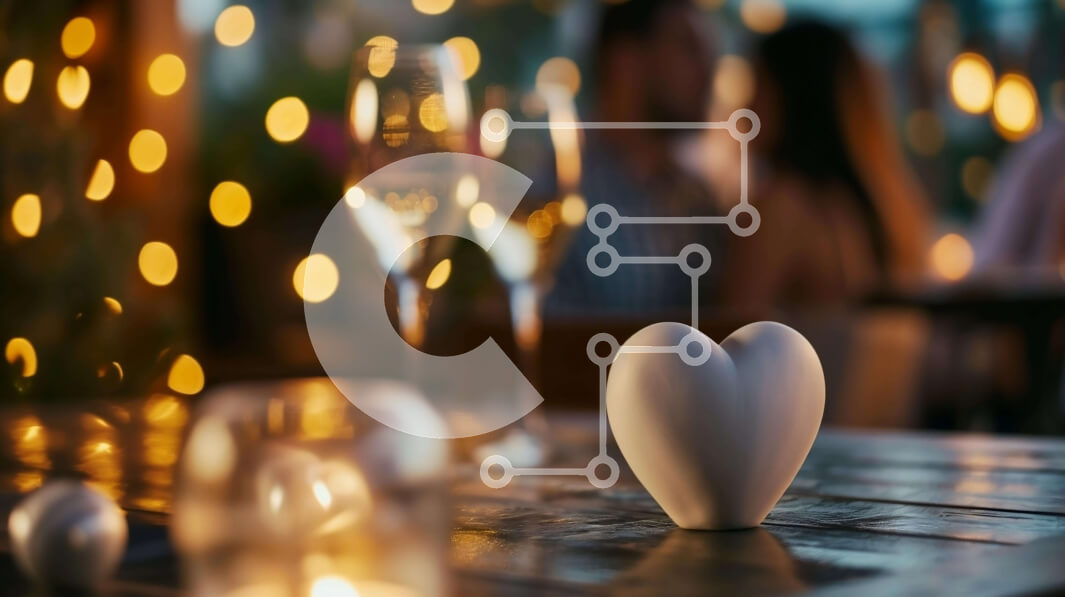 Intra Συλλεκτικό Ξύλινο Παζλ Plywood  4mm - Ρομαντικό δείπνο με κρασί και κεριά Σε Ξύλινο Κουτί - Διαστάσεις Puzzle: 10x10 cm – 25 κομμάτια