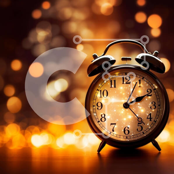 Intra Συλλεκτικό Ξύλινο Παζλ Plywood  4mm - Ξυπνητήρι στο τραπέζι με πολύχρωμα φώτα Σε Ξύλινο Κουτί - Διαστάσεις: 10x10 cm – 25 κομμάτια