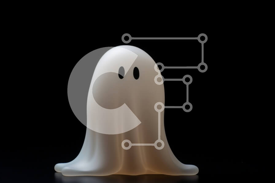 Intra Συλλεκτικό Ξύλινο Παζλ Plywood  4mm - Λάμπα σε σχήμα φαντάσματος σε μαύρο φόντο Σε Ξύλινο Κουτί - Διαστάσεις: 10x10 cm – 25 κομμάτια