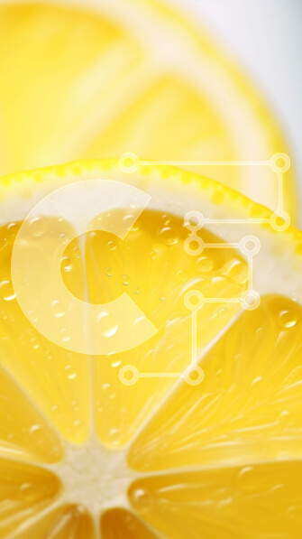 Intra Συλλεκτικό Ξύλινο Παζλ Plywood  4mm - Κοντινό πλάνο φέτες λεμονιού με σταγονίδια νερού Σε Ξύλινο Κουτί - Διαστάσεις: 10x10 cm – 25 κομμάτια