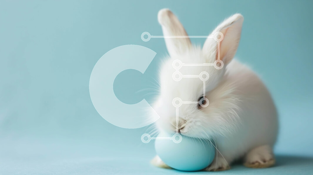 Σετ των 2 Intra Συλλεκτικό Ξύλινο Παζλ Plywood  4mm - Αξιολάτρευτο λευκό πασχαλινό λαγουδάκι με μπλε αυγό Σε Ξύλινο Κουτί - Διαστάσεις: 10x10 cm – 25 κομμάτια