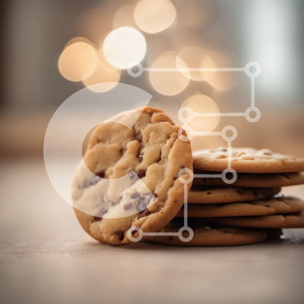 Σετ των 2 Intra Συλλεκτικό Ξύλινο Παζλ Plywood  4mm - Στοίβα μπισκότα με τσιπ σοκολάτας Σε Ξύλινο Κουτί - Διαστάσεις: 10x10 cm – 25 κομμάτια