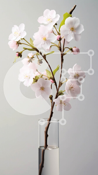 Σετ των 2 Intra Συλλεκτικό Ξύλινο Παζλ Plywood  4mm - Όμορφη εικόνα ενός ροζ λουλουδιού σε ένα βάζο σε ένα τραπέζι Σε Ξύλινο Κουτί - Διαστάσεις: 10x10 cm – 25 κομμάτια