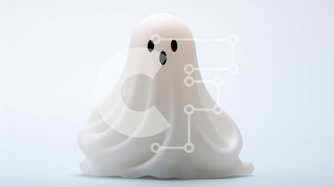 Intra Συλλεκτικό Ξύλινο Παζλ Plywood  4mm - Λευκό ειδώλιο φάντασμα που κάθεται στο προσκήνιο Σε Ξύλινο Κουτί - Διαστάσεις Puzzle: 10x10 cm – 25 κομμάτια