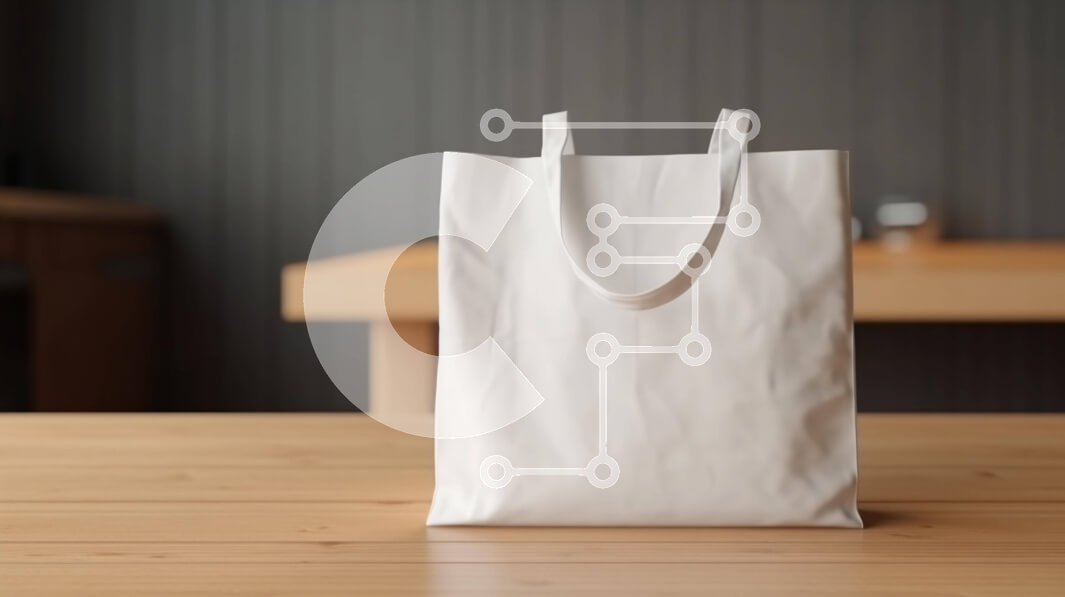 Intra Συλλεκτικό Ξύλινο Παζλ Plywood  4mm - Τσάντα αγορών από Λευκή Βίβλο σε ξύλινο τραπέζι Σε Ξύλινο Κουτί - Διαστάσεις: 10x10 cm – 25 κομμάτια