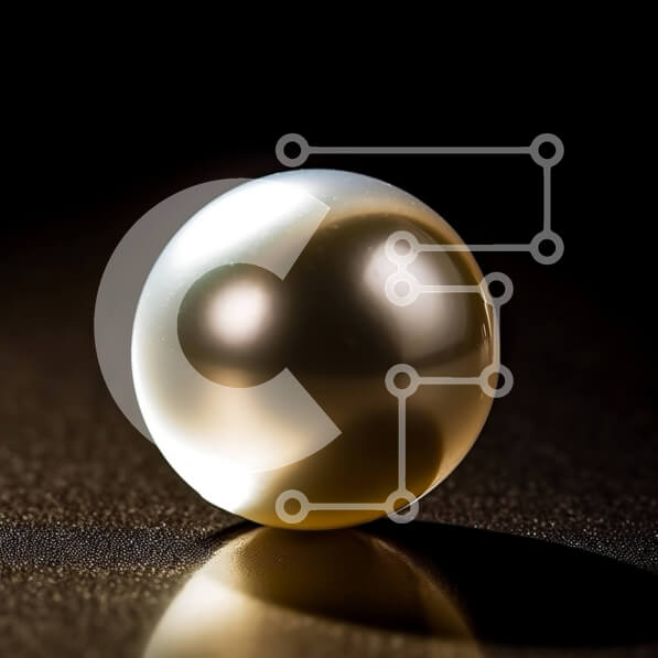 Intra Συλλεκτικό Ξύλινο Παζλ Plywood  4mm - Όμορφη εικόνα ενός λευκού μαργαριταριού σε μια κομψή μαύρη επιφάνεια Σε Ξύλινο Κουτί - Διαστάσεις: 10x10 cm – 25 κομμάτια