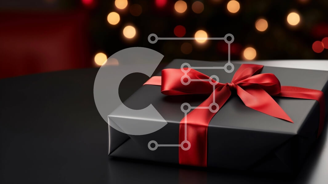 Intra Συλλεκτικό Ξύλινο Παζλ Plywood  4mm - Εορταστικό κουτί δώρου σε ένα κομψά διακοσμημένο τραπέζι Σε Ξύλινο Κουτί - Διαστάσεις: 10x10 cm – 25 κομμάτια