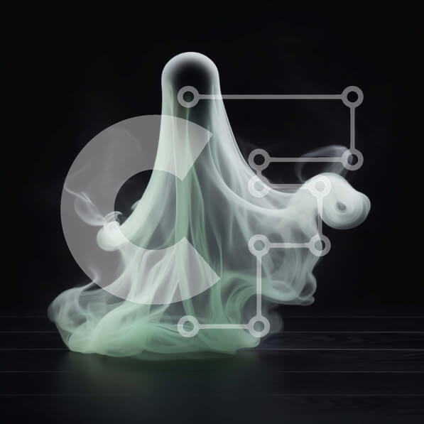 Intra Συλλεκτικό Ξύλινο Παζλ Plywood  4mm - Puzzle με Θέμα Abstract Art: Φιγούρα σαν φάντασμα σε ένα άδειο ξύλινο τραπέζι Σε Ξύλινο Κουτί - Διαστάσεις Puzzle: 10x10 cm – 25 κομμάτια