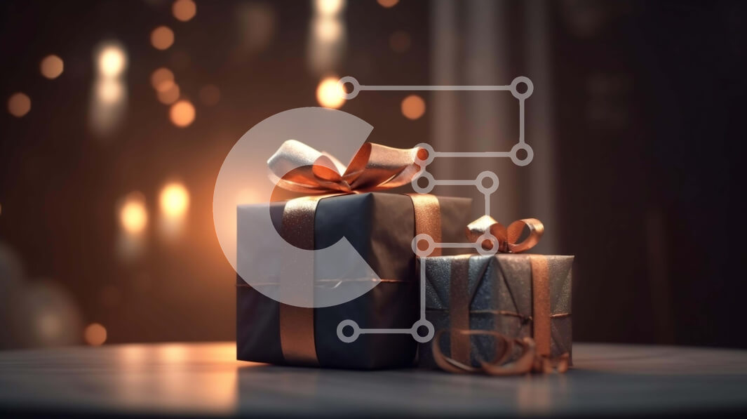 Intra Συλλεκτικό Ξύλινο Παζλ Plywood  4mm - Μαύρα κουτιά δώρου με χρυσές κορδέλες και φιόγκους Σε Ξύλινο Κουτί - Διαστάσεις: 10x10 cm – 25 κομμάτια