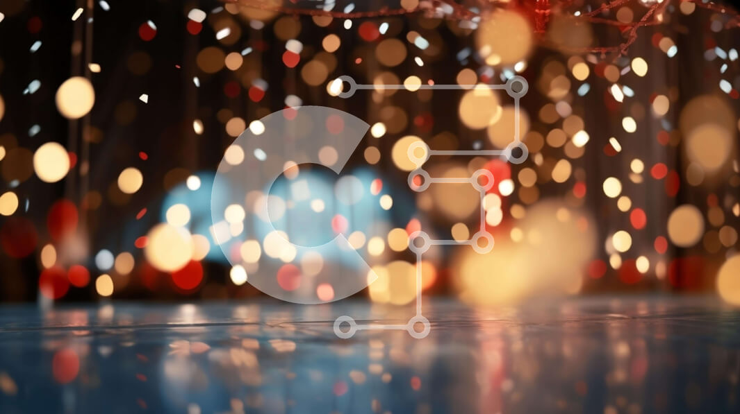 Intra Συλλεκτικό Ξύλινο Παζλ Plywood  4mm - Θολά φώτα φόντο για ατμόσφαιρα διακοπών Σε Ξύλινο Κουτί - Διαστάσεις Puzzle: 10x10 cm – 25 κομμάτια