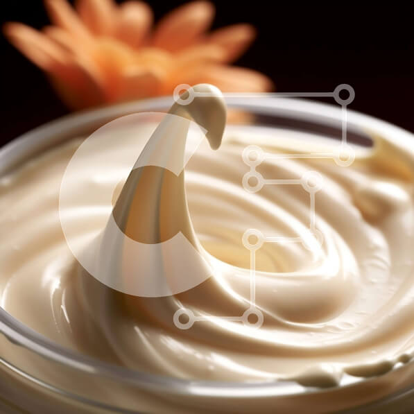 Σετ των 2 Intra Συλλεκτικό Ξύλινο Παζλ Plywood  4mm - Κοντινό πλάνο της σαντιγί σε ένα μικρό μπολ με κίτρινο λουλούδι στο φόντο Σε Ξύλινο Κουτί - Διαστάσεις: 10x10 cm – 25 κομμάτια