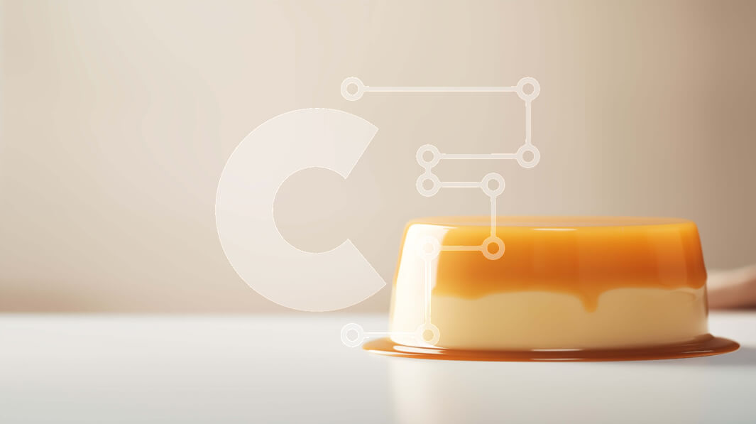 Σετ των 2 Intra Συλλεκτικό Ξύλινο Παζλ Plywood  4mm - Νόστιμη πουτίγκα με σάλτσα καραμέλας σε ένα άδειο τραπέζι Σε Ξύλινο Κουτί - Διαστάσεις: 10x10 cm – 25 κομμάτια