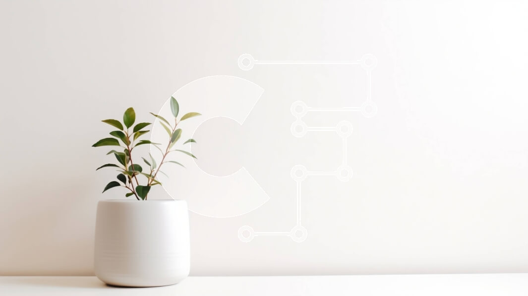 Intra Συλλεκτικό Ξύλινο Παζλ Plywood  4mm - Λευκό βάζο με μικρό φυτό σε λευκή επιφάνεια Σε Ξύλινο Κουτί - Διαστάσεις: 10x10 cm – 25 κομμάτια