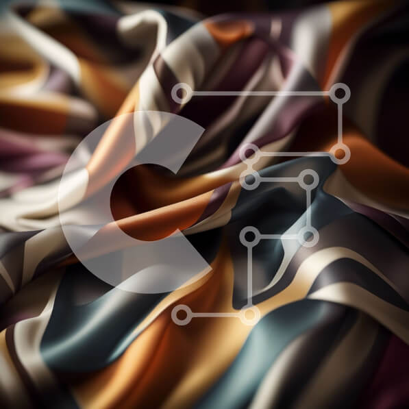 Intra Συλλεκτικό Ξύλινο Παζλ Plywood  4mm - Ζωντανό και εντυπωσιακό κοντινό πλάνο από πολύχρωμο ριγέ ύφασμα Σε Ξύλινο Κουτί - Διαστάσεις Puzzle: 10x10 cm – 25 κομμάτια